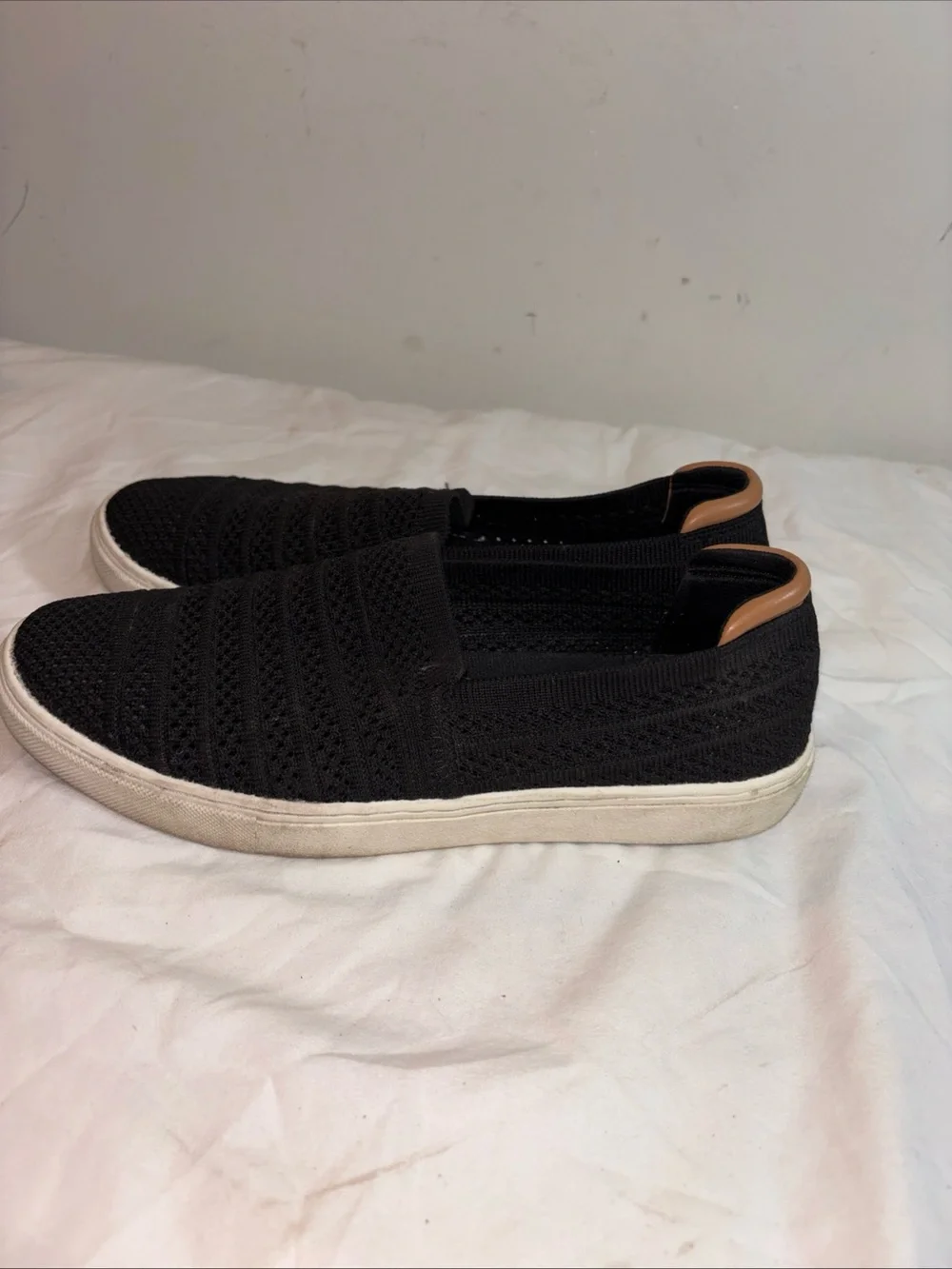 Kelly & Katie Men's Black Slip-On Knit Sneakers. 7/19